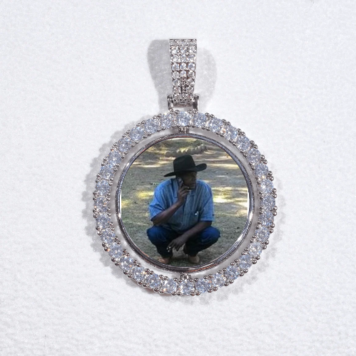 3D Spinning 2-Faced Custom Picture Pendant