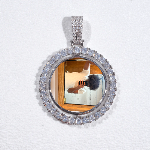 3D Spinning 2-Faced Custom Picture Pendant