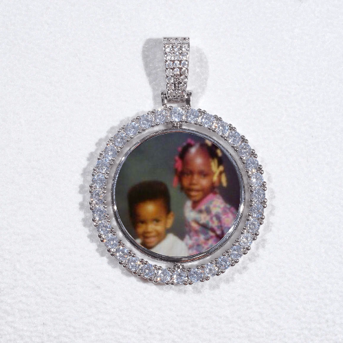 3D Spinning 2-Faced Custom Picture Pendant