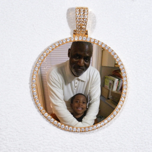 MEDIUM 3D CIRCLE CUSTOM PICTURE PENDANT