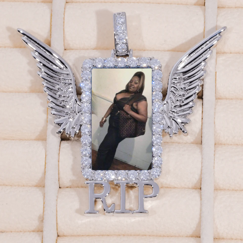RIP WING 3D CUSTOM PICTURE PENDANT