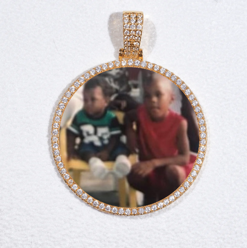 MEDIUM 3D CIRCLE CUSTOM PICTURE PENDANT