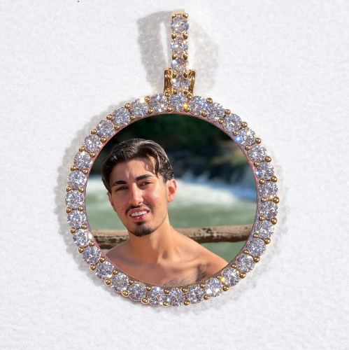 3D CIRCLE CUSTOM PICTURE PENDANT SMALL SIZE