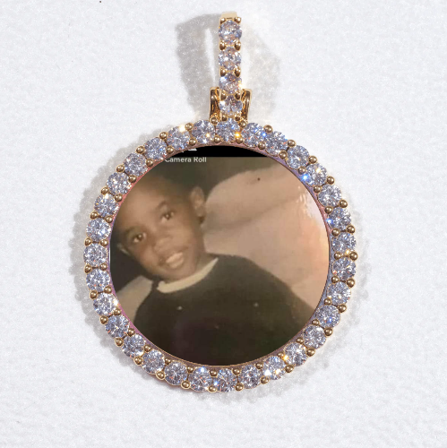 3D CIRCLE CUSTOM PICTURE PENDANT SMALL SIZE