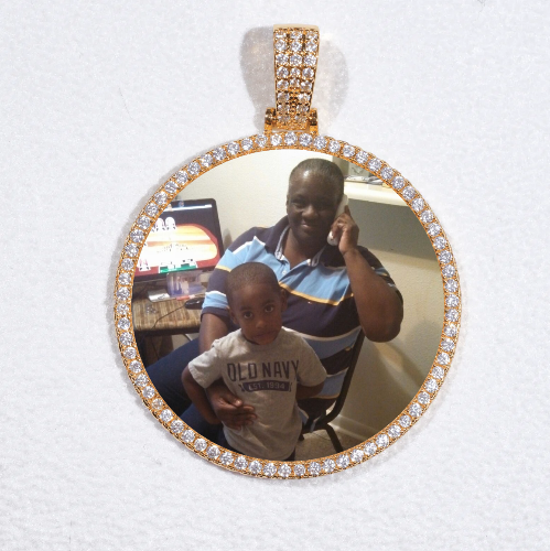 MEDIUM 3D CIRCLE CUSTOM PICTURE PENDANT