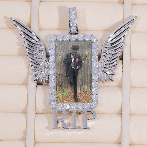 RIP WING 3D CUSTOM PICTURE PENDANT