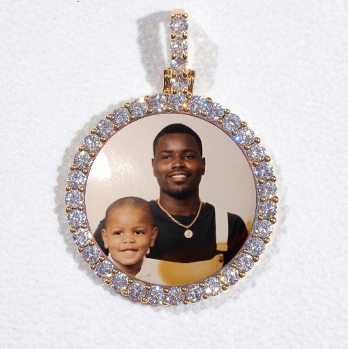 3D CIRCLE CUSTOM PICTURE PENDANT SMALL SIZE