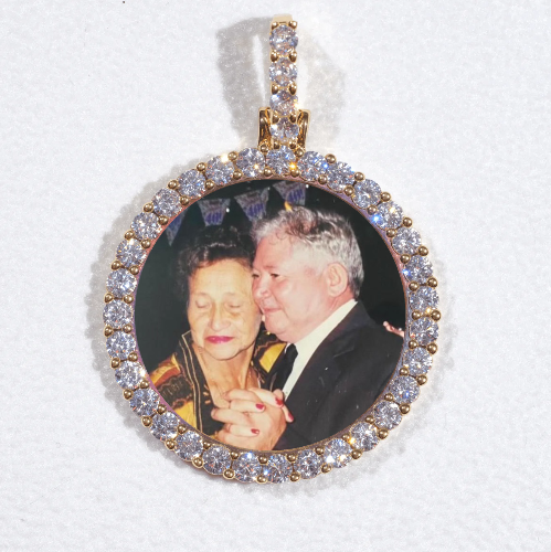 3D CIRCLE CUSTOM PICTURE PENDANT SMALL SIZE