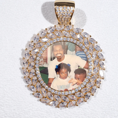 Large 3D Wheat Ear Custom Picture Pendant