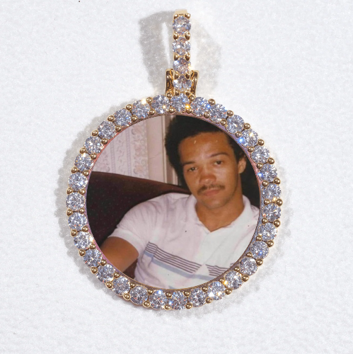 3D CIRCLE CUSTOM PICTURE PENDANT SMALL SIZE
