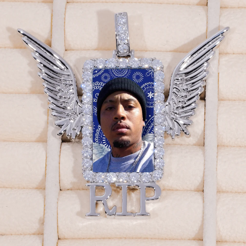 RIP WING 3D CUSTOM PICTURE PENDANT
