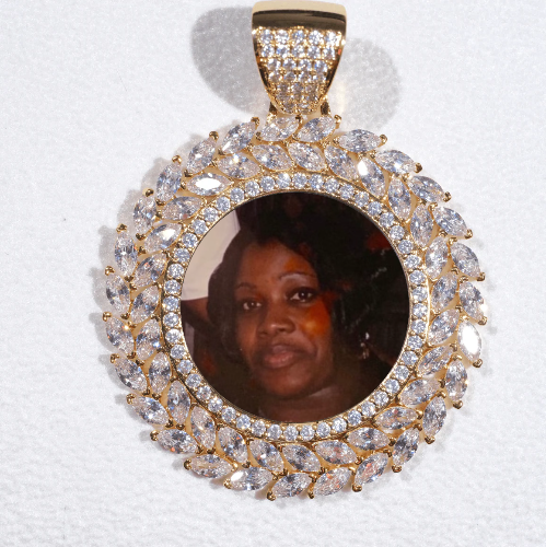 Large 3D Wheat Ear Custom Picture Pendant