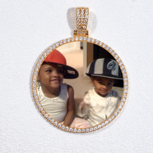 MEDIUM 3D CIRCLE CUSTOM PICTURE PENDANT