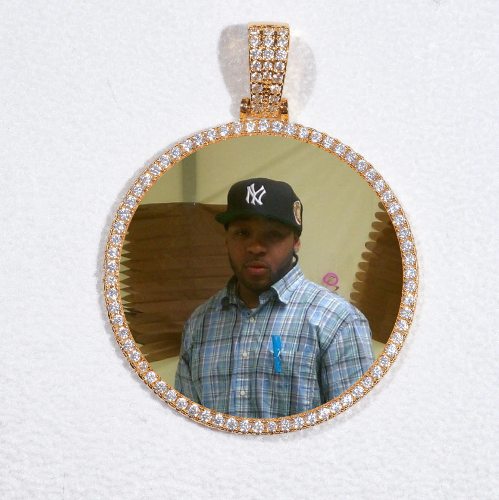 MEDIUM 3D CIRCLE CUSTOM PICTURE PENDANT