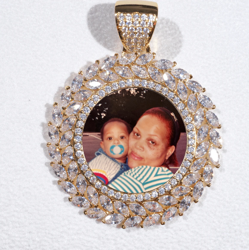 Large 3D Wheat Ear Custom Picture Pendant