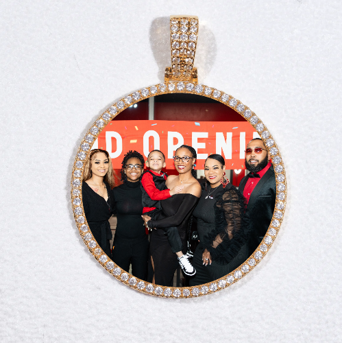 MEDIUM 3D CIRCLE CUSTOM PICTURE PENDANT