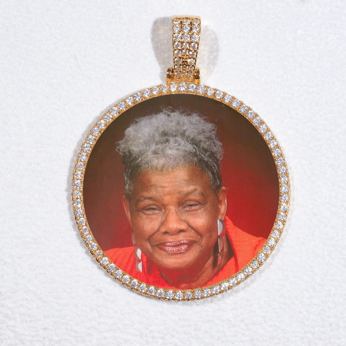MEDIUM 3D CIRCLE CUSTOM PICTURE PENDANT
