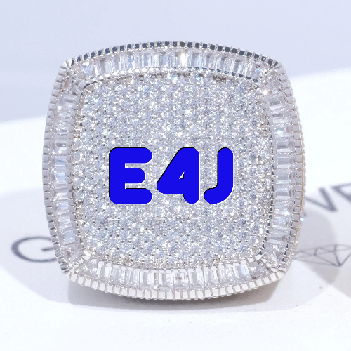 CUSTOM LETTER 3D ICED RING