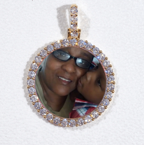 3D CIRCLE CUSTOM PICTURE PENDANT SMALL SIZE