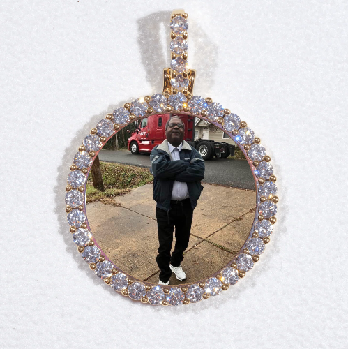 3D CIRCLE CUSTOM PICTURE PENDANT SMALL SIZE