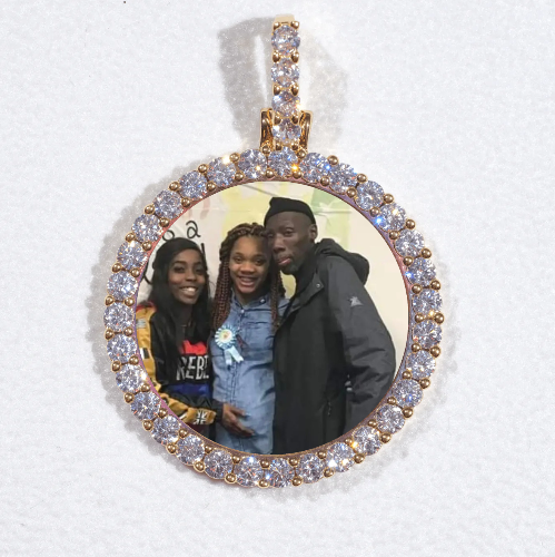 3D CIRCLE CUSTOM PICTURE PENDANT SMALL SIZE