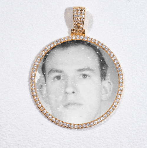 MEDIUM 3D CIRCLE CUSTOM PICTURE PENDANT