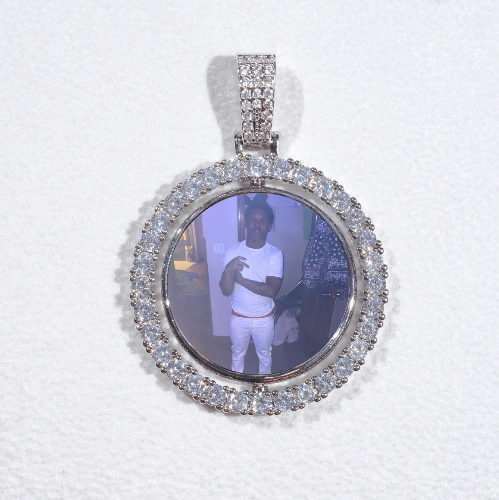 3D Spinning 2-Faced Custom Picture Pendant