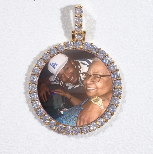 3D CIRCLE CUSTOM PICTURE PENDANT SMALL SIZE