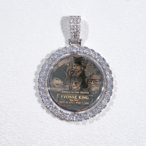 3D Spinning 2-Faced Custom Picture Pendant