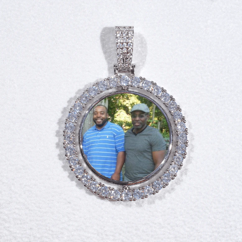 3D Spinning 2-Faced Custom Picture Pendant
