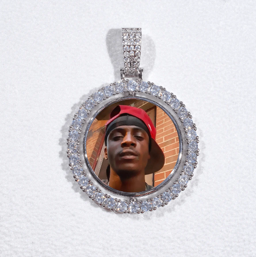 3D Spinning 2-Faced Custom Picture Pendant