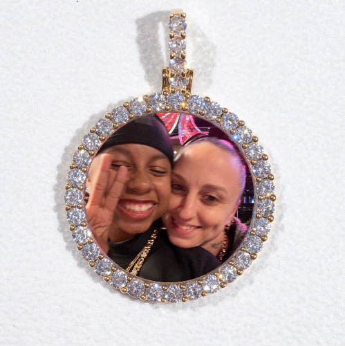 3D CIRCLE CUSTOM PICTURE PENDANT SMALL SIZE