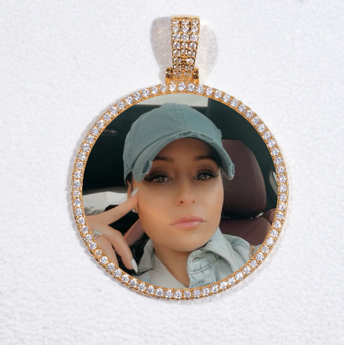 MEDIUM 3D CIRCLE CUSTOM PICTURE PENDANT