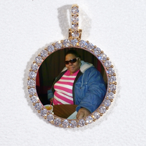 3D CIRCLE CUSTOM PICTURE PENDANT SMALL SIZE