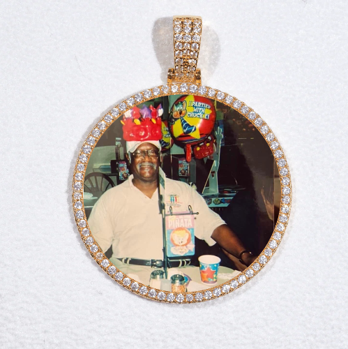 MEDIUM 3D CIRCLE CUSTOM PICTURE PENDANT