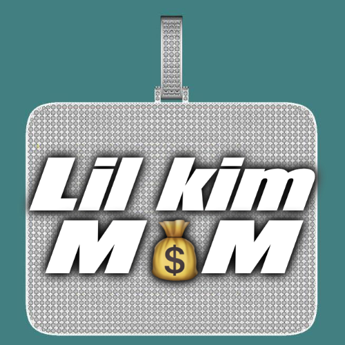 CUSTOM LETTER NECKLACE 3D BIG SQUARE