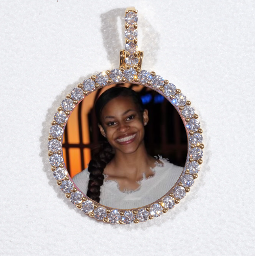 3D CIRCLE CUSTOM PICTURE PENDANT SMALL SIZE
