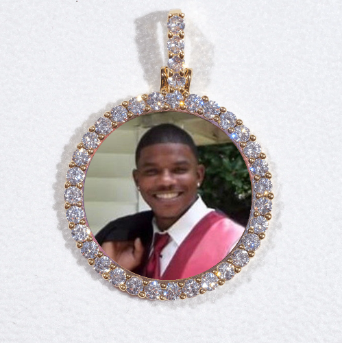 3D CIRCLE CUSTOM PICTURE PENDANT SMALL SIZE