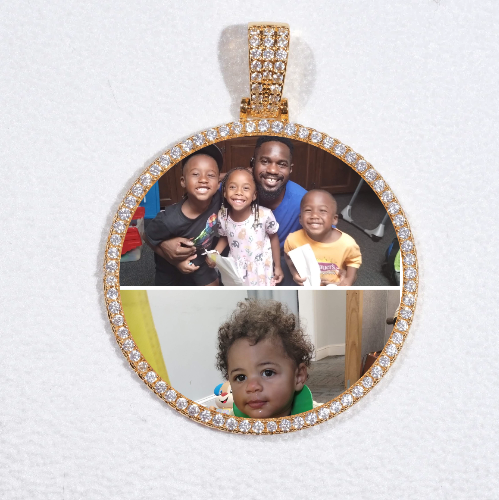 MEDIUM 3D CIRCLE CUSTOM PICTURE PENDANT