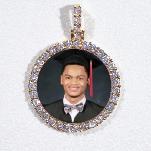 3D CIRCLE CUSTOM PICTURE PENDANT SMALL SIZE