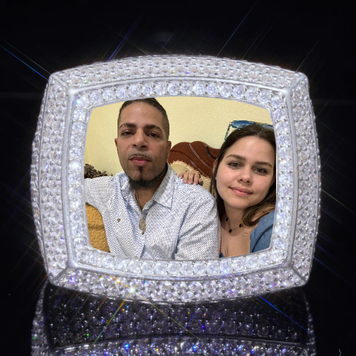 3D CUSTOM PICTURE ICED RING