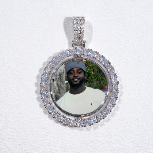 3D Spinning 2-Faced Custom Picture Pendant