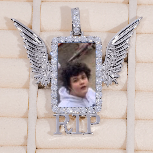 RIP WING 3D CUSTOM PICTURE PENDANT
