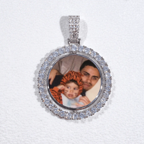 3D Spinning 2-Faced Custom Picture Pendant