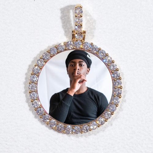 3D CIRCLE CUSTOM PICTURE PENDANT SMALL SIZE