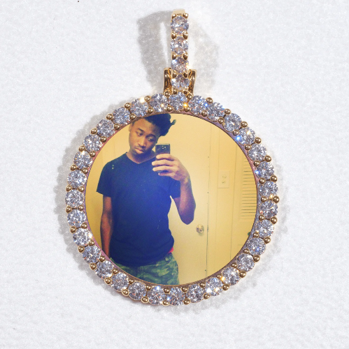 3D CIRCLE CUSTOM PICTURE PENDANT SMALL SIZE