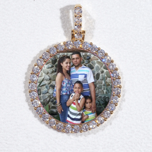 3D CIRCLE CUSTOM PICTURE PENDANT SMALL SIZE