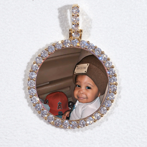 3D CIRCLE CUSTOM PICTURE PENDANT SMALL SIZE