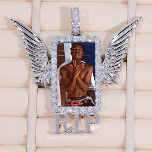 RIP WING 3D CUSTOM PICTURE PENDANT