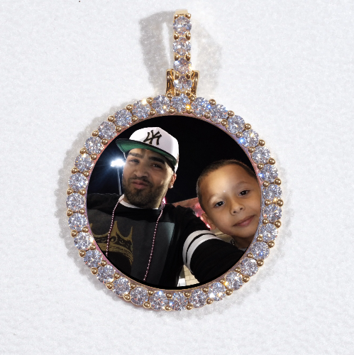 3D CIRCLE CUSTOM PICTURE PENDANT SMALL SIZE